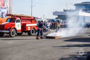 Резидент Особой экономической зоны «Ульяновск» представил импульсный огнетушитель на Международных соревнованиях по пожарно-спасательному спорту