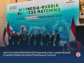 АИП России укрепляет сотрудничество с Индонезией в сфере развития индустриальных парков